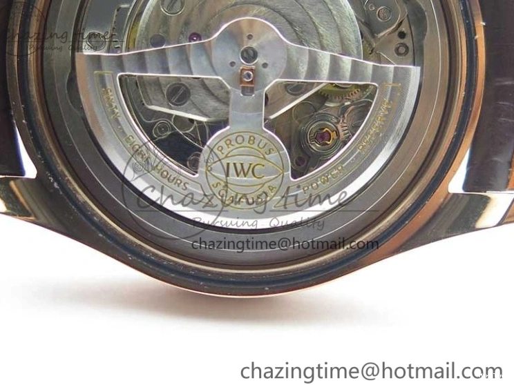 MIROTIME 0101 Portugieser Chrono  42 IW390406 RG ZF 1:1 Best Edition Blue Dial on Brown Leather Strap A Durable 7129